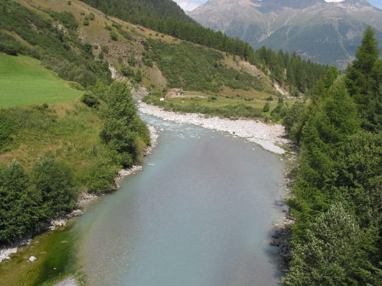 Der Inn, zwischen Zernez und Brail