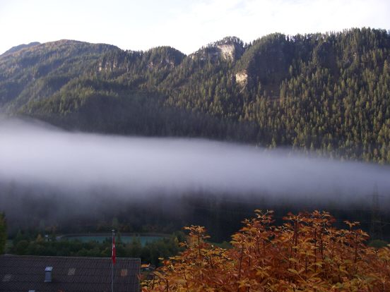 Blick aus dem Hotel in Filisur