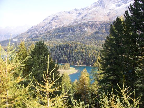 Aufstieg Julier Pass, Lej da Silvaplana