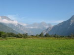 Blick von la Vert Richtung Bourg d´Oisans