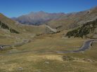 Aufstieg Col de Restefond, Blick zurück