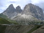Sella Joch, Blick auf Langkofel