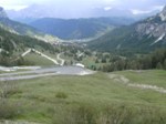 Hinter Grödner Joch, Blick auf Corvara