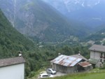 Aufstieg Forcella Franche, Blick zurück